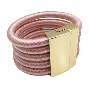 Pulsante Magnete di modo Multi strati braccialetto di Fascino Braccialetti Per Le Donne Dichiarazione Dei Monili Braccialetti Del Polsino Dei Braccialetti 5 Colori - Product Image 5