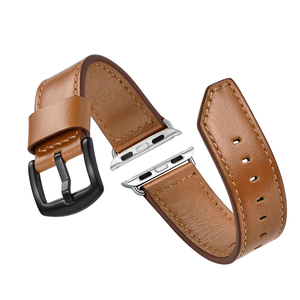 Deri Band Apple Ürünü Için 1 2 3, iWatch Bileklik Için Bilezikler Deri İzle Sapanlar - Product Image 4