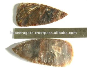 Venta al por mayor tiempo Bifaces puntas de flecha de piedras preciosas al por mayor puntas de flecha - Product Image 1