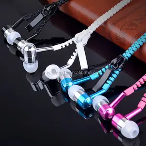 Shenzhen all'ingrosso zipper auricolari In-Ear cuffie cablate auricolari per telefono cellulare con il prezzo più basso