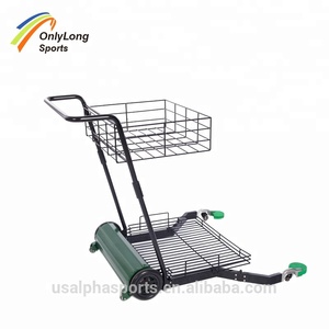 Ramasseur de balles de tennis grande capacité, manuel, en alliage d'aluminium, chariot léger, outil gain de temps pour entraînement d'entraîneurs et de clubs - Product Image 2