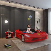 High Quality Comfortable Kids Car Beds with Led Light