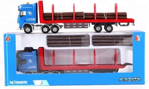 Legering 1:50 Hout Transporter Model Hout Vrachtwagen Transportvoertuig Auto Speelgoed Diecast Speelgoed Model Truck