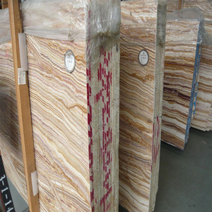 Rétro-éclairé table à manger dalle tuiles <span class=keywords><strong>prix</strong></span> jaune <span class=keywords><strong>orange</strong></span> veine onyx marbre - Product Image 2