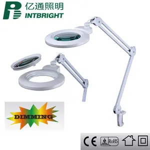 7 inch lens Vergrootglas lamp medische vergrootglazen verlichte Verlichte led bureau werken vergrootglas licht met tafel klem