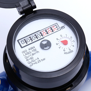 ISO4064 Klasse B 15mm Günstige Kunststoffabdeckungen Elektronischer Magnetstopp Mechanischer Messing Trockentyp Mehrstrahl Digitaler Ningbo Wasserzähler - Product Image 6