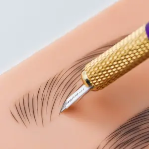 Profesyonel kirpik uzatma eğitimi okul dövme uygulaması sentetik cilt kaşları microblading uygulama cilt kaşları için