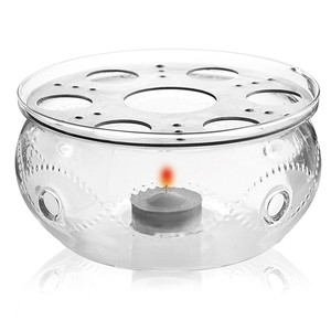 Tea Services <strong>Teapot</strong> Polo 45 Oz and <strong>Glass</strong> Tea Warmer Wave Large <strong>Glass</strong> <strong>Teapot</strong> <strong>With</strong> <strong>Infuser</strong> - Product Image 5