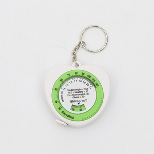 Medical BMI Calculator Customized Promotional Body Tape Measure with Keychain Tape Measure 2m Logo Custom Cloth Sewing Metro 5m