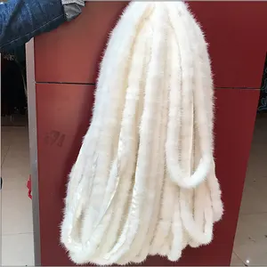 ALICEFUR Cung Cấp Bán Buôn Tự Nhiên Mink Fur Strip DIY Sử Dụng Bất Mink Fur Cắt Tỉa