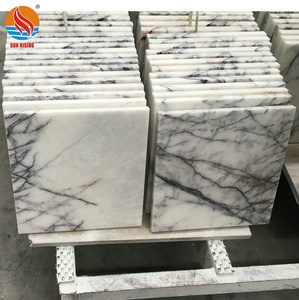 Piastrelle <span class=keywords><strong>in</strong></span> <span class=keywords><strong>Marmo</strong></span> Bianco Lilla Popolari 300x300x15mm, <span class=keywords><strong>Marmo</strong></span> Naturale Bianco per Rivestimenti e Pavimenti, Ideali per Hotel, Sale d'Attesa e Pareti Posteriori - Product Image 4