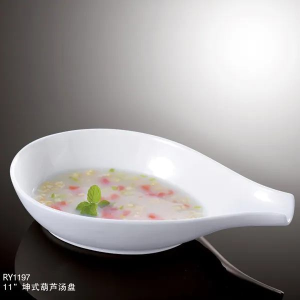 スーププレート磁器料理ディナープレートユニークなCucurbit形