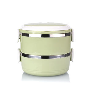 2 katmanlı setleri PP + Metalo yalıtımlı tek kullanımlık biyobozunur paslanmaz çelik termal yemek kabı - Product Image 1