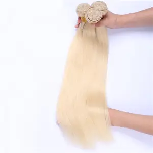 Top 10a grade 100% virgin braziliaanse 613 blonde menselijk haar weave bundels