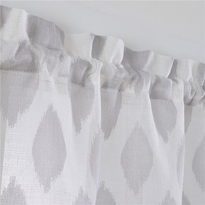 DaiRui <span class=keywords><strong>tenda</strong></span> da <span class=keywords><strong>cucina</strong></span> trasparente 3 pezzi con Design a quadri 1 mantovana 2 pannelli - Product Image 3