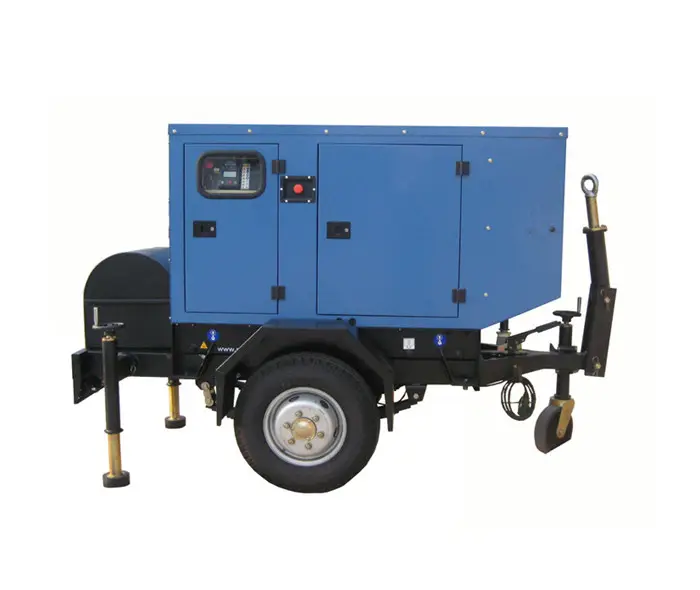 Getrokken Trailer elektrische generator 30kw mobiele diesel power station