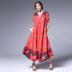 Ultimi Modelli di Abbigliamento Premaman, Vestito Lungo da Donna con Motivo Gratuito - Product Image 2
