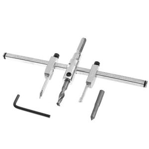 <strong>Adjustable</strong> 40-200mm Metal Wood Circle Hole Saw Drill <strong>Bit</strong> Cutter Kit DIY Tool