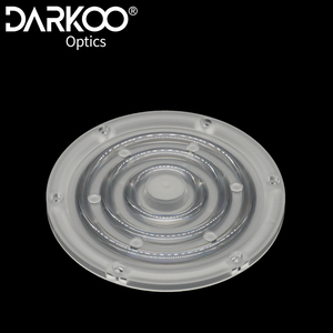 90 도 2835 Smd 둥근 높은 만 렌즈 140Mm 직경 Darkoo UFO 렌즈/100 와트 반대로 섬광 서리로 덥은 Led Ufo 높은 만 빛 렌즈