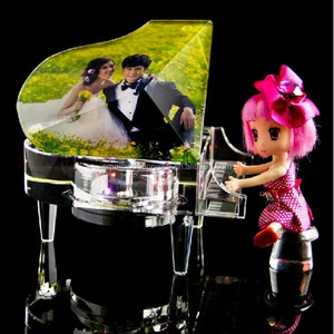 Caja de Música de <span class=keywords><strong>Piano</strong></span> Personalizada al por Mayor, Instrumentos Musicales, <span class=keywords><strong>Piano</strong></span> de Cristal para Recuerdo de <span class=keywords><strong>Cumpleaños</strong></span> o Boda - Product Image 2