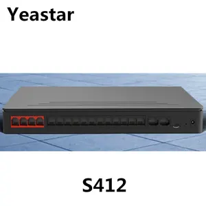 Upに12 FXS Extensions Yeastar S412 IPとPBX 2 GSM/WCDMA/4G LTE Channels