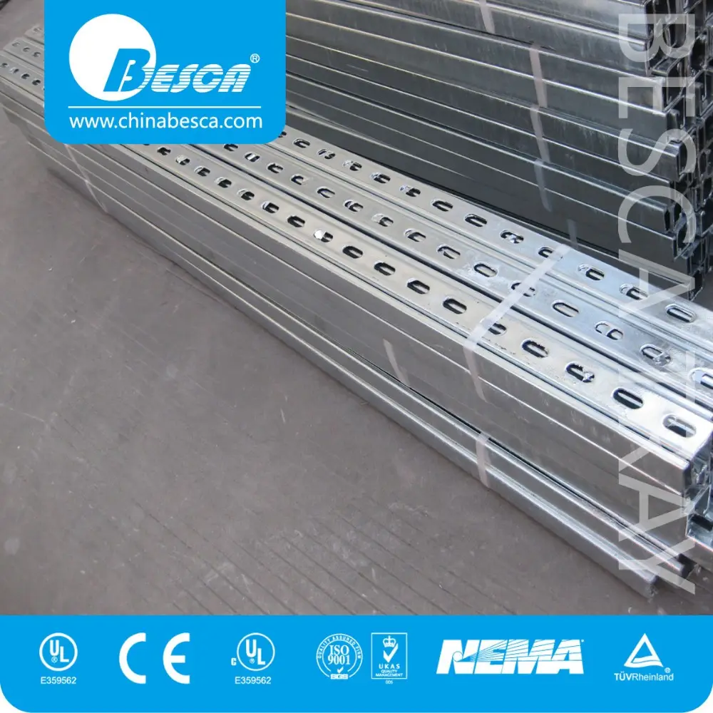 Heavy Duty Slotted Steel U Channel 41x41  NEMA UL ISO 