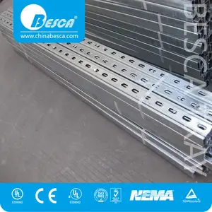 Heavy Duty Scanalato In Acciaio U Canale 41x41 (NEMA, UL, ISO)