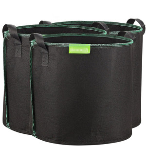 Bolsas de cultivo de fieltro respetuosas con el medio ambiente, suministros de jardín de 1 / 2 / 3 / 5 / 10 / 20 / 30 / 40 / 50 / 100 / 200/300 galones, transpirables - Product Image 2