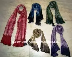 100% Viscose fancy stoles and scarves