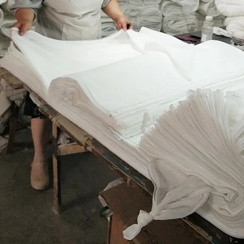 Простая Женская ткань для шарфов, рулон белой вуали из полиэстера