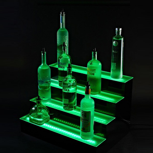 Nhà Máy Bán Buôn Sản Phẩm Mới Nhựa Tùy Chỉnh Rượu Hiển Thị Kệ Rượu Acrylic Chai Glorifier Led Thắp Sáng Bar Kệ - Product Image 3