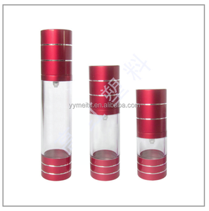 Bouteille en plastique PET à pompe sans air de 4oz, diamètre de 41mm, sérigraphie revêtue d'aluminium pour shampooing, parfum, lotion - Product Image 5