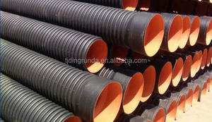 Tuyau de drainage en PE corrugé à double paroi HDPE de haute qualité 24'' Flexible Haute pression Tête ronde pour application d'eau - Product Image 5