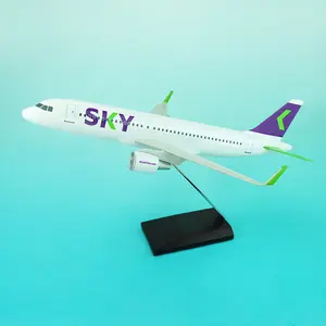 SKY A320NEO-Set de regalo de negocios, modelo de avión, 1/100, 37,6 cm