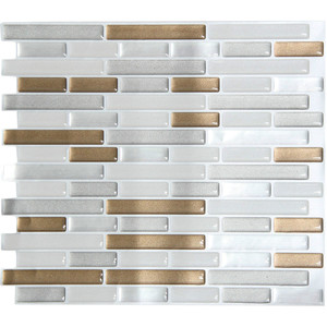 Éclaboussure de dos RV Faux carreaux de métro peel et collent retour splash pour le <span class=keywords><strong>camping</strong></span>-<span class=keywords><strong>car</strong></span> ou RV - Product Image 1