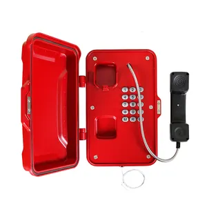 Voip Waterproof Telephone IP66 IP 67 Waterproof Full Keypad Industrial VoIP Analog Telephone