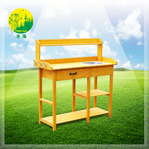 Hot Selling Outdoor <strong>Garden</strong> Work <strong>Storage</strong> Table Wood Flower Potting <strong>Bench</strong> for Plant <strong>Storage</strong> and <strong>Garden</strong> Work - Product Image 2