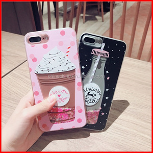 Drink Bottle Cassa Sabbie Mobili <span class=keywords><strong>per</strong></span> il <span class=keywords><strong>iphone</strong></span> 7 7 Plus Liquido Dinamico di Scintillio <span class=keywords><strong>Per</strong></span> il <span class=keywords><strong>iphone</strong></span> 6 6 s 6 Plus ragazza di Stile - Product Image 2