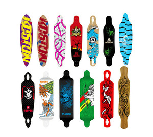 KOSTON Dek Longboard Polos Pro, Menari Menurun Turun Bukit Bambu Kosong Pro Kustom