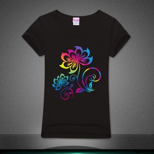 Pellicola Riflettente Olografica Termoadesiva con Design a Rosa per Abbigliamento, Foglio Riflettente Trasparente - Product Image 2