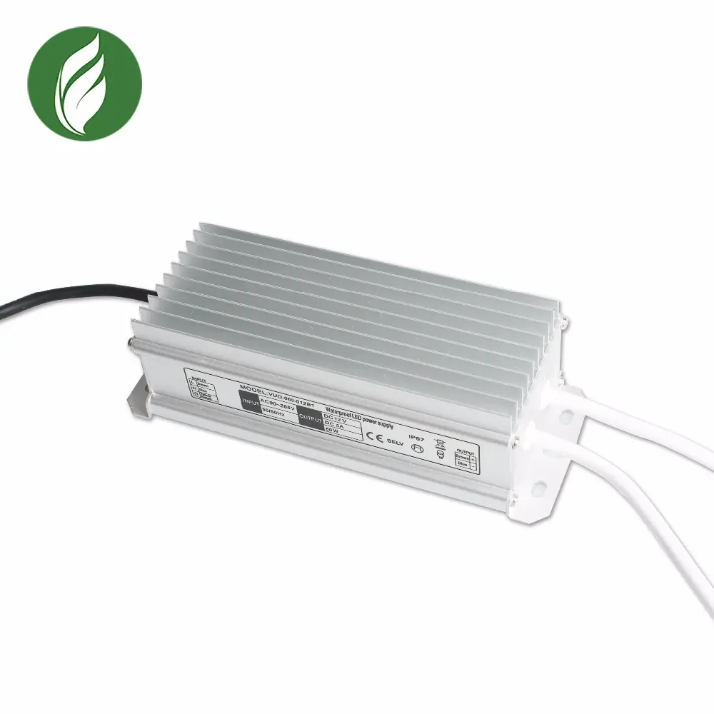 Transformador de controlador de fuente de alimentación <span class=keywords><strong>LED</strong></span> IP67, impermeable, 100W, 110V, CA a 12V, salida de CC con Cable para uso en exteriores