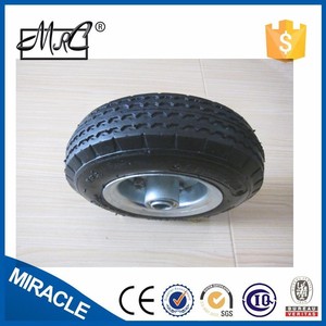 Fabriqué en CHINE 8 pouces petit <span class=keywords><strong>gonflable</strong></span> chariot <span class=keywords><strong>roue</strong></span> en caoutchouc <span class=keywords><strong>brouette</strong></span> <span class=keywords><strong>roue</strong></span> 2.50-4 - Product Image 5