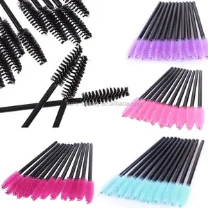 Đầy Màu Sắc Mascara Cọ Wands Cho Mở Rộng Lông Mi Dùng Một Lần Bàn Chải Lông Mi