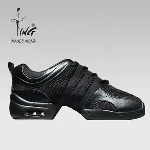 Scarpe da ballo sportive professionali nuove scarpe da ballo con tacco basso in pelle scarpe da ballo Jazz - Product Image 2