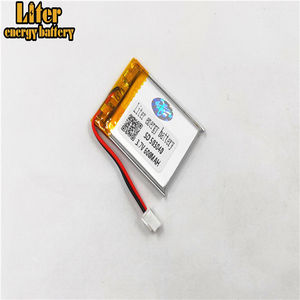 Plugue <span class=keywords><strong>2</strong></span>.0-<span class=keywords><strong>2</strong></span> P 503040 600 mah 3.7 v Recarregável lipo bateria solar bateria de lítio polímero de iões de lítio com PCM - Product Image 5