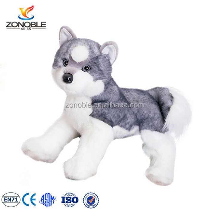 【 お宝品 】TAKARA シベリアン ハスキー 子犬 ぬいぐるみ タカラ ぬいぐるみハスキーぬいぐるみ子犬人形動物のおもちゃカスタム
