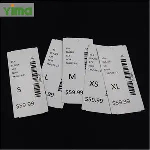 China custom plastic price labels printing paper price tag clothing and jewelry product hot sale price tags