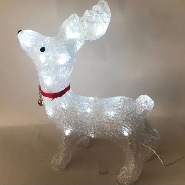 Prodotti unici Battery Operated Acrilico Cervo Ha Condotto La Luce Di Natale Cervo Luce di Notte Per I Bambini Camera Da Letto Del Partito Che Vivono Decorazione Della Stanza