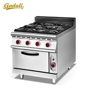 industrial gas cooking range with oven,gas range with 4-burner & oven