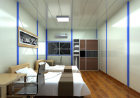 TOPPRE-Maison préfabriquée en T K, kit de cabines, unités de logements mobiles, petite maison de luxe préfabriquée, bureau modulaire de type K